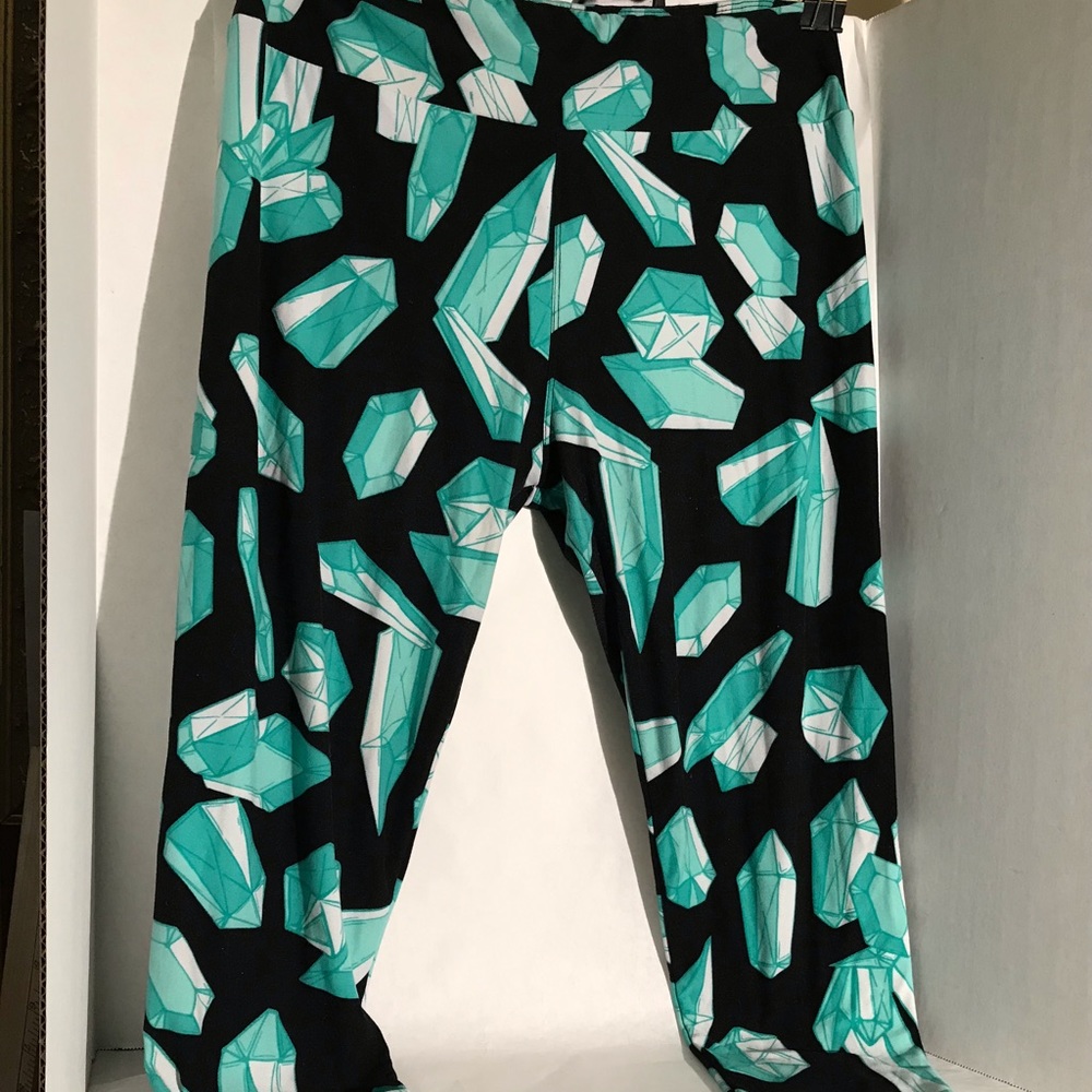 Lularoe TC Leggings Quartz Crystals Gemstones